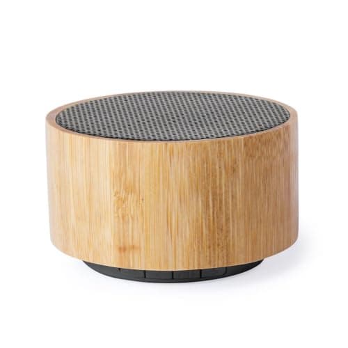 Sawfish Personalised Speaker Kepir Portable Bamboo & Wheat Straw Bluetooth Speaker Rechargeable Battery, Silicone Carry Handle & Hands-Free Audio — view 3