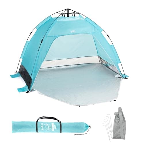 Yello Beach Dome Shelter, Easy Set Up, 1-3 Person Pop Up Beach Shelter Tent