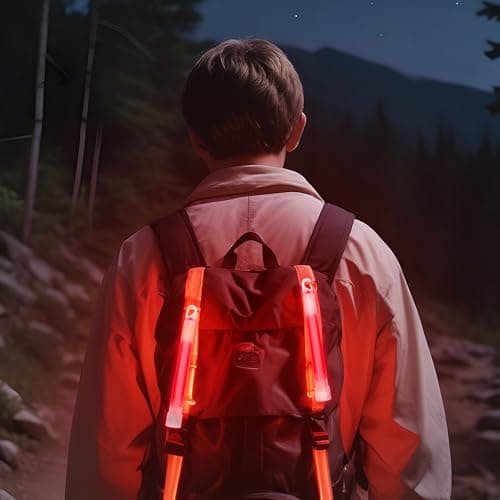Glow Fever Glow Sticks Bulk, Emergency Safety Military 6'' Lightsticks, Light Up Ultra Bright With 12 Hours Duration For Hiking Party Camping Blackouts Hurricane Shelter Survival Kit (Red, 10PCS) — view 5