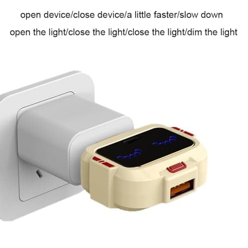 Voice Command Switches Double Port USB Type C to USB Converter for Low Voltages Gadgets Appliances English Voice Controlled Switches — view 2