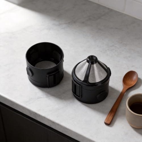 Kivivaka Portable Coffee Maker 2-Pack Foldable for Travel(Black-2PCS) — view 2