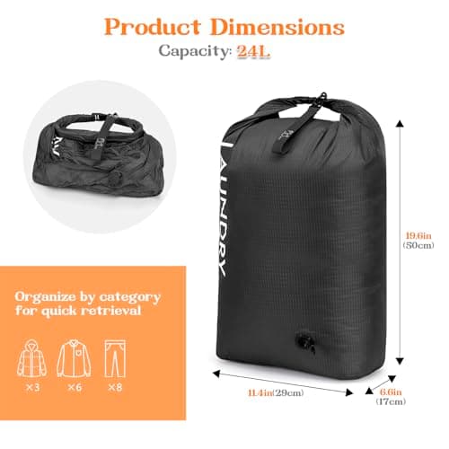 CANBOX Travel Laundry Bag, Vacuum Compression Dirty Clothes Travel Bag — view 3