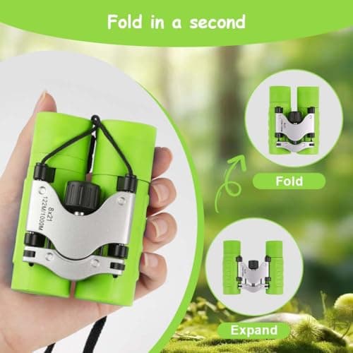 OSDUE Binoculars for Kids, 8 x Super Zoom Function Kids Telescope Outdoor Toys 4 5 6 7 8 Years Old Boys Girls High Resolution Binoculars for Kid Toys Educational — view 5