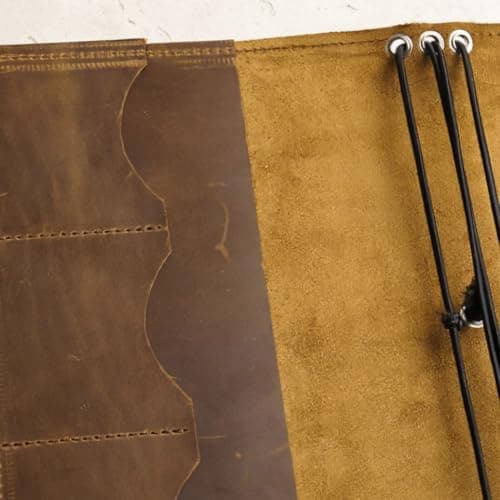 Vobumix Leather A5 Notebook Cover Multifunctional Travelers Journal Protective Sleeve Magnetic Closure Notebook Cover for Notepad — view 5