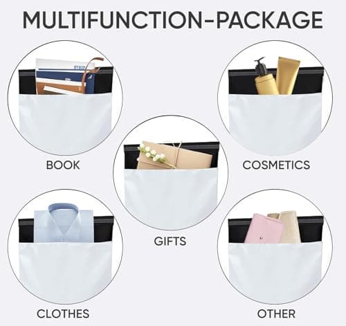 Homewit 60pcs Plastic Mailing Postal Bag 16.5 x 20.5 Inch (420 x 520mm), Large Size (No Harmful Gas) Postage Bags Self Seal Packing Packaging Postage Mail Sacks Envelopes Mailers - White… — view 6