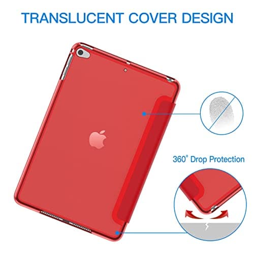 JETech Case for iPad mini 5th Gen (2019), Red — view 4
