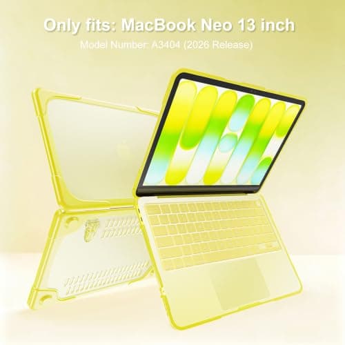 ProCase for MacBook Neo Case 13 inch 2026 Model A3404 A18 Pro -Citrus — view 2