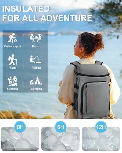 Capolo Cooler Backpack Insulated Leak Proof for Women Men Soft Cooler Bag — view 2