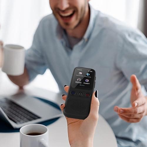 Portable Foreign Translator - 3.5 Inch HD Touchscreen Photo Translation, Noise Canceling Microphones, 1500mAh Long Battery Life, Electronic Pocket Interpreter | for Office — view 3