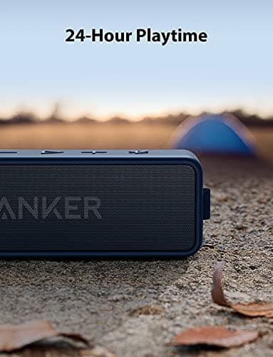 Anker soundcore 2 Portable Bluetooth Speaker, 12W Stereo, Navy Blue — view 5
