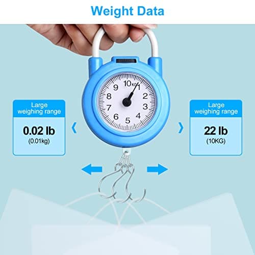 Vicloon Luggage Scale, 10KG Portable Travel Luggage Scale, Suitcase Baggage Weighing Scales for Accurate Weight Suitcases Bags Handbags Luggages Home Travel, 1 Pack — view 4