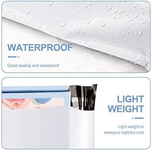 25pc 30.5x39.5cm Postage Bag Waterproof Shipping Mailers Mailing Bag for Clothes Envelopes Posting Bags for Packaging, White — view 3