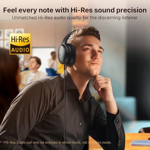 EarFun Tune Pro Active Noise Cancelling Headphones, Wireless Over Ear — view 4