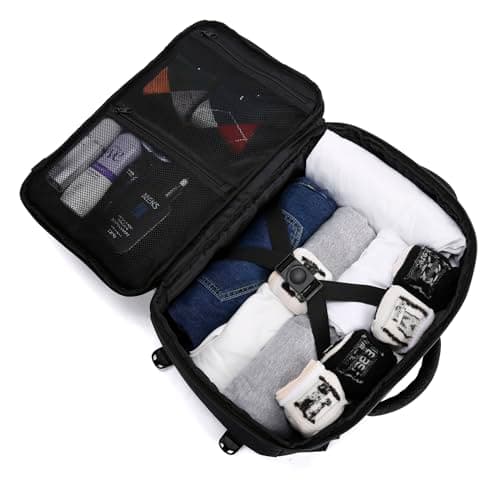 Cabin Bags 40x20x25 for Ryanair Underseat 20L Small Travel Hand Luggage Backpack Carry-ons Bag Cabin Size for Airplanes Flight Bag Travel Rucksack Fit 14 Inch Laptop with USB Charging Port-Black — view 4