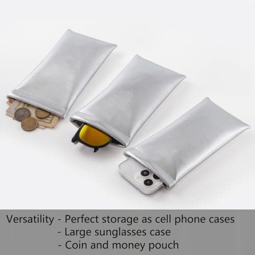 TRIUMPH VISION Squeeze Thermal Phone Sleeve Leather Pouch Soft Case 3 Pack — view 5