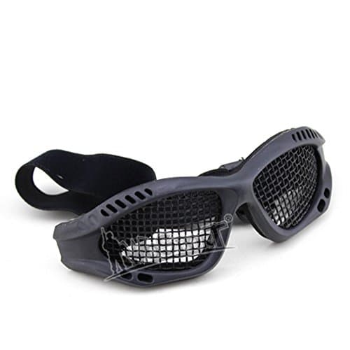 OAREA Tactical Ski Goggles sunglass Outdoor Protective With Metal Steel Mesh for CS War Game Airsoft Paintball Safety Eyewear
