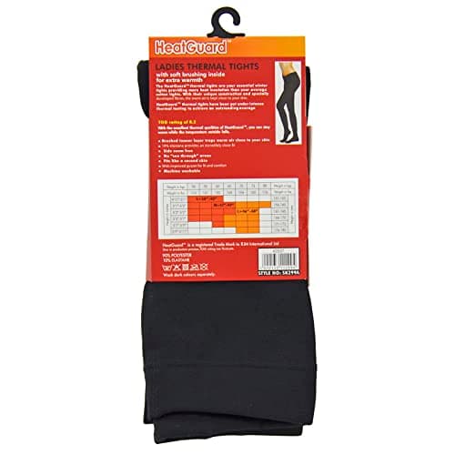 3 Pack Womens/Ladies Black Thermal Leggings Tog Rating Of 0.5 (140 Denier), Medium — view 2