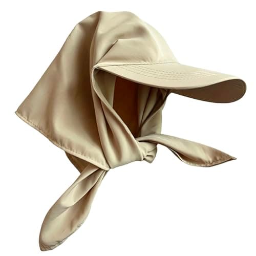 Women Wide Brim Sun Visor for Seasonal Wear, Sporty Open Crown Design, Wraparound Open Crown Profile, Lightweight Headwear for City Travel and Coastal Breaks, Holiday Packing (Light Yellow, One Size) — view 4