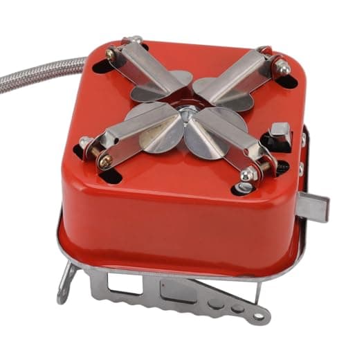 Camping Stove, Backpacking Stove, Foldable, Portable, Lightweight, Piezo Ignition, Single Burner Adjustable, Premium Mini Powerful and Stable Camp Stove for Hiking Picnic (Mini Stove + 4 Gas) — view 6