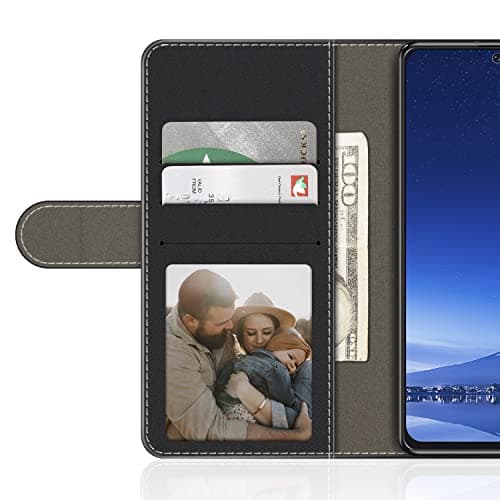 UOGNADGD Striped Leather Case for Murphy 3.7 inch e-book - Black — view 2