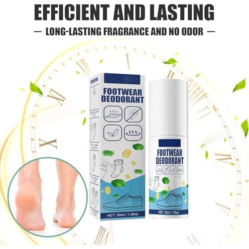 Shoe Spray Deodorizer 30ml, Odour Neutraliser for Socks Trainers Boots, Quick Dry No Residue, Fresh Mint Scent, Portable Footwear Freshener (1PC) — view 5
