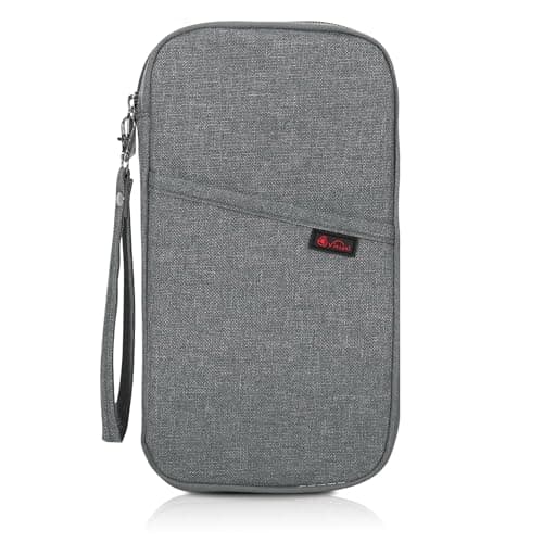 Vinsani Passport Holder Travel Wallet, RFID Blocking Document Organiser