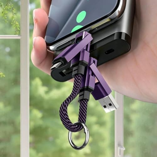 4 in 1 Keychain Charging Cable 65W 4-in-1 Earphone Charging — view 3