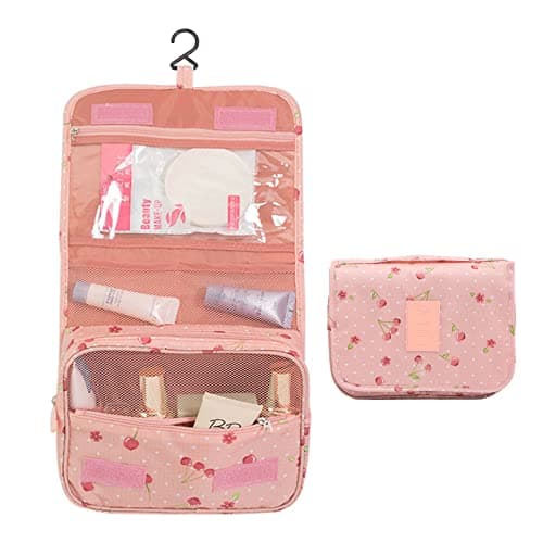 PATILWON Travel Wash Bag, Foldable Hanging Toiletry Makeup Bag Toiletries Organizer, Waterproof Washbag for Women Girls — view 2