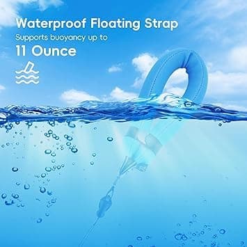JJC Floating Wrist Strap for Olumpus TG-7 TG-6 TG-5 TG-4, Gopro Hero 9 Hero 8, Fujifilm FinePix XP140, XP120, Nikon W300 W100 & Other Underwater Cameras - Blue — view 5