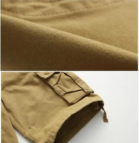 YUECIBAI Sports Running Shorts For Men Men'S Multi Pocket Cargo Shorts Male Cotton Mens Shorts Pants 30 Green — view 5