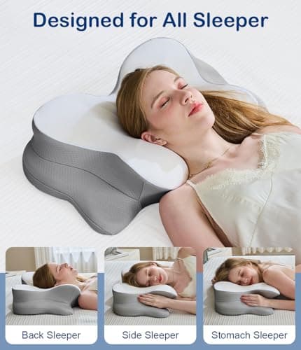 CosBed Cervical Neck Pillow, Memory Foam Pillow for Neck Support and Relief — view 6