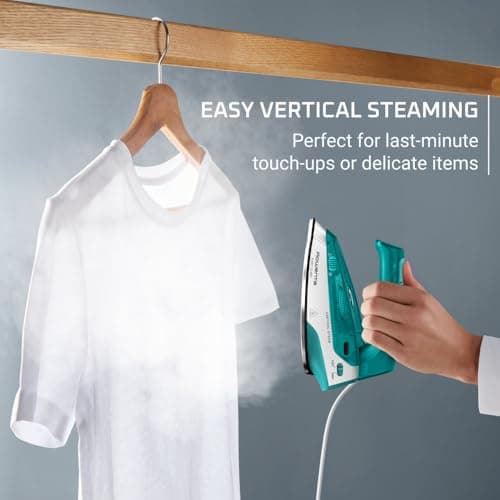 Rowenta Travel Steam Iron, Compact Foldable Design, Dual Voltage (120V-240V), 65ml Water Tank, Lightweight Portable Iron for Travel, Fast Heating, Steam — view 6
