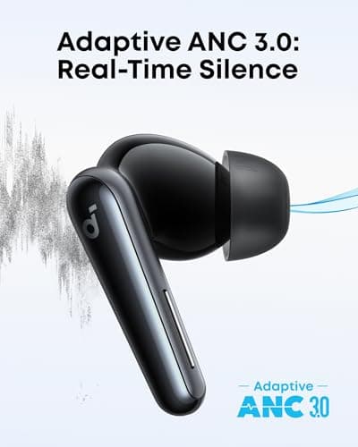 soundcore Liberty 5 by Anker, Noise-Cancelling Wireless Earbuds, 2x Stronger Voice Reduction, Real-Time Adaptive Noise Cancellation,Fast Charging,Dolby Audio, 6 Mic AI Calls — view 3