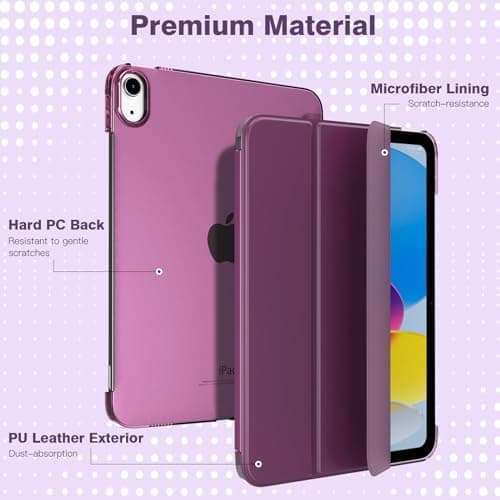 TiMOVO Case for iPad A16 11th Gen 11"/10th Gen 10.9", Deep Purple — view 3