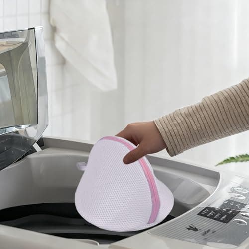 Bra Wash Bags, Mesh Washing Pouches with Zipper, 3 Pcs, 3 Color — view 6