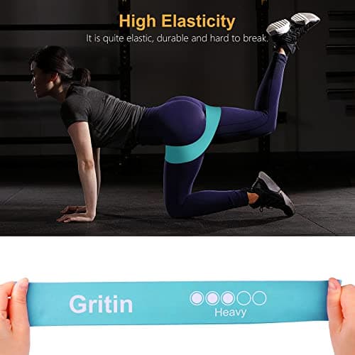 Gritin Resistance Bands, Set of 5 Skin-Friendly Resistance Exercise Band — view 4