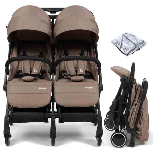 Puggle City Traveller Double Pushchair (Truffle)
