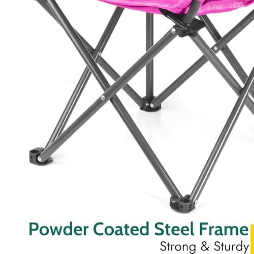 Trail Buzzard Kids Bucket Camping Chair, Pink — view 5