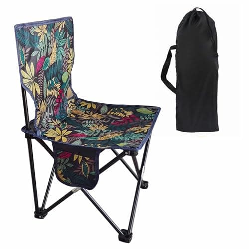 Foldable Portable Folding Camping Chair & Carry Bag Blue 58x36X36x30CM, M
