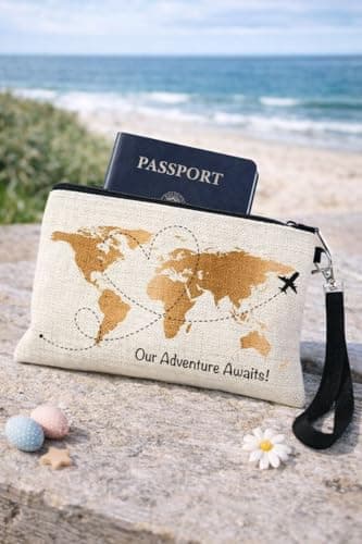 Family Passport Holder, Travel Gifts for Women and Men, Adventure Awaits — view 3