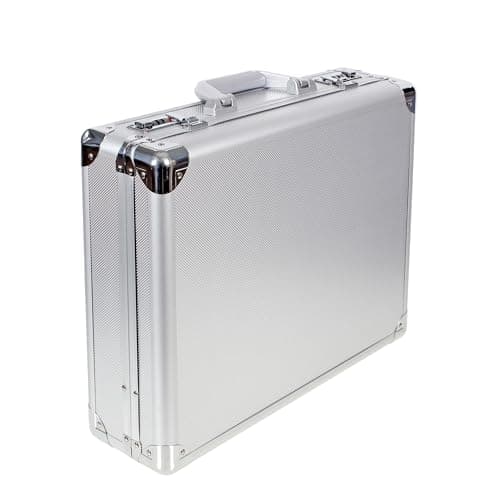 AR BRAND EST. 2021 Aluminium Briefcase Business Office Travel Work Laptop Attaché Bag (Silver) — view 5