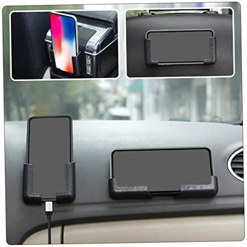 jojofuny 6 Pack Self Adhesive Car Phone Holder Black Dashboard Cradle — view 4