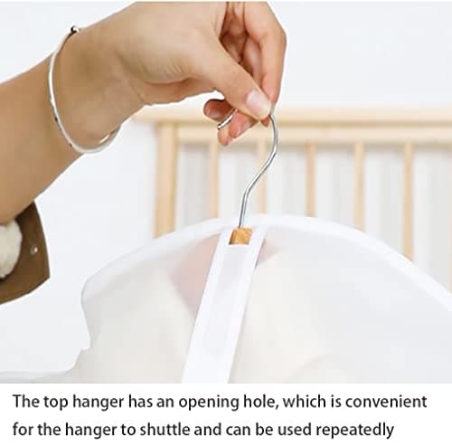 DDGAO Garment Covers Dustproof Clothes Covers Moth Proof Coat Bag with Zip PEVA Translucent Dress Cover Waterproof Anti-mite Breathable Suit Protector 5pcs (60x80cm) — view 5