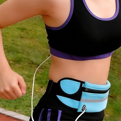 Anti-Theft Invisible Waist Bag, Travel RFID Fanny Pack for Women Anti Theft, Athleisure Travel Belt Bag with Water Bottle Strap, Multifunctional Wallet Bum Bags for Men (Black) — view 3