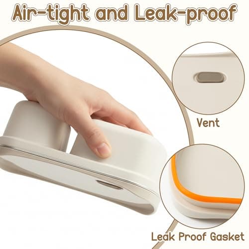 A1DIEE Stainless Steel Containers with Lids 2PCS Leakproof — view 3