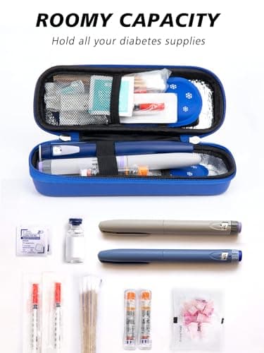 YOUSHARES Insulin Cooler Travel Case with Temperature Display - Insulin Pen Case with 2 Ice Packs TSA Approved, Refrigerated Medication Cooler Travel Bag for Ozempic GLP-1 Injection Diabetes Supplies — view 4