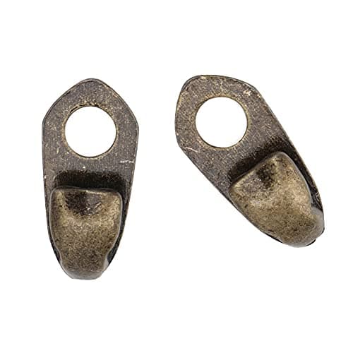 Boot Hooks, Boot Eyelet Repair Kit, Shoe Lace Hooks Alloy Boot Lace Hooks Lace Fittings with Rivets for Repair/Camp/Hike/Climb Accessories 20Set — view 2