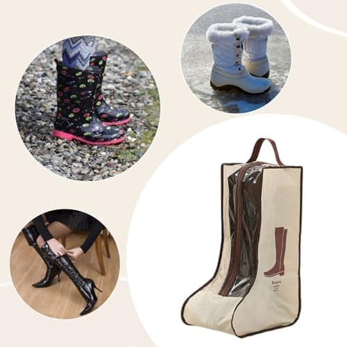 2PCS Boot Bags for Travel and Home Storage, Walking Boot Bag for Tall Boots, Dust Cover and Shoe Organizer — view 6