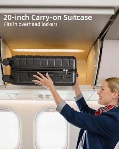 Shavont Cabin Suitcase 55x40x20, Lightweight Ryanair Small Cabin Luggage — view 4