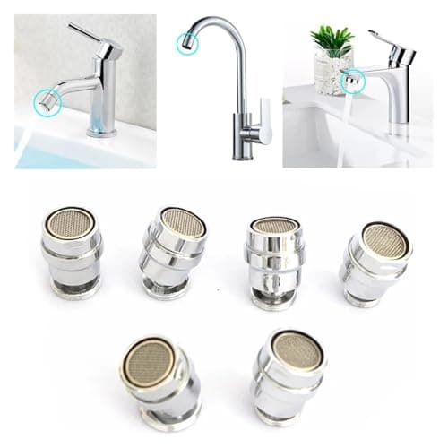 Faucet Extender Universal Interface M16 M18 M20 M22 F22 Brass Splash Head Kitchen Bathroom Sink Spouts Water Tape Adapter lingli(Burgundy) — view 3